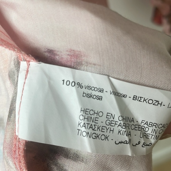 Zara Floral Ruffle Long Sleeve Blouse - Picture 5 of 5